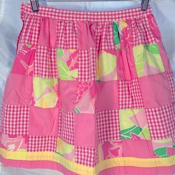Lilly Pulitzer patchwork skirt preteen size 16 - Picture 2 of 8